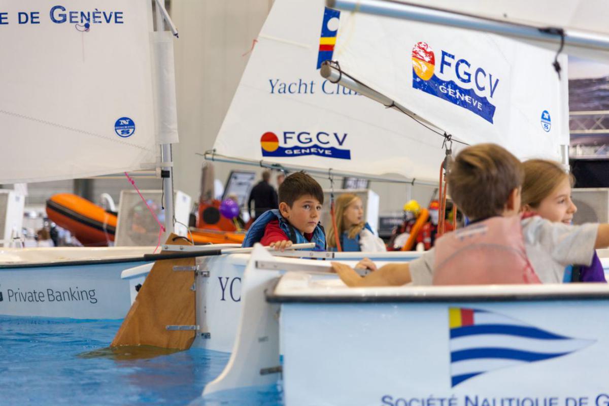 Palexpo Genève - Salon du nautisme romand 2019 - stand FGCV - inititiation à la voile