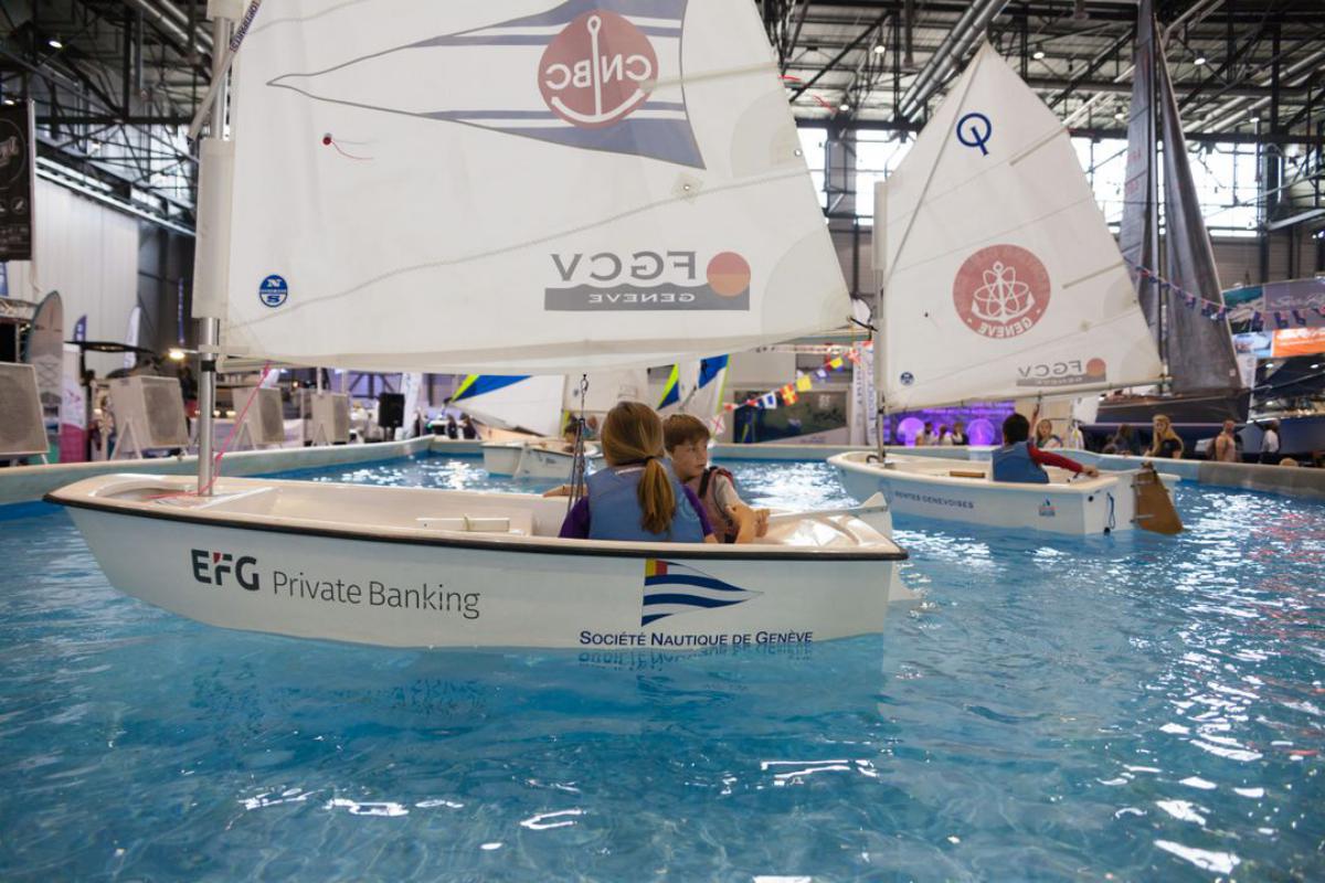 Palexpo Genève - Salon du nautisme romand 2019 - stand FGCV - inititiation à la voile